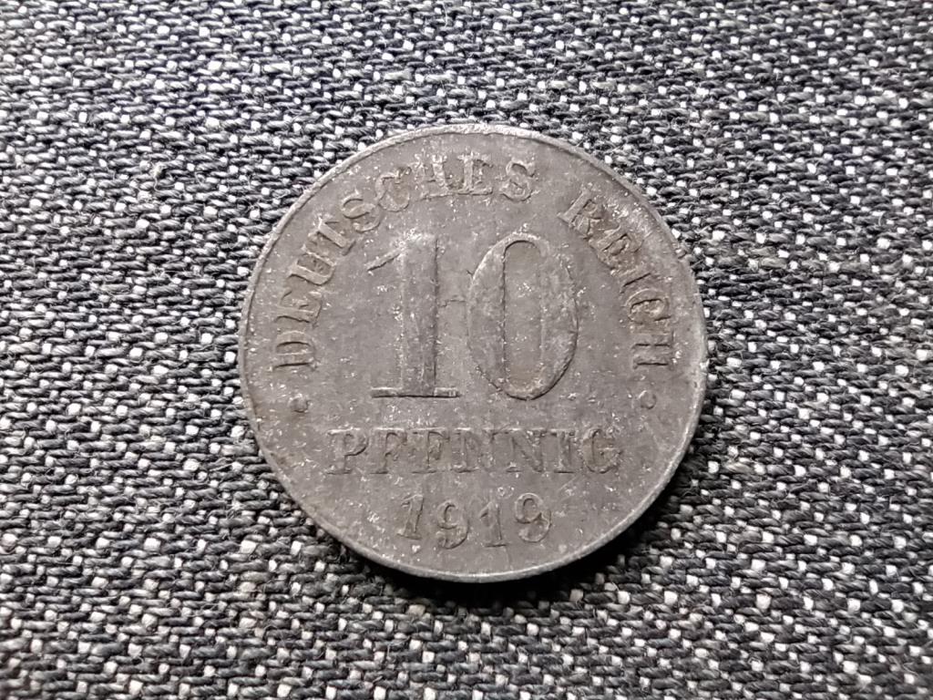 Németország Második Birodalom (1871-1918) 10 Pfennig 1919