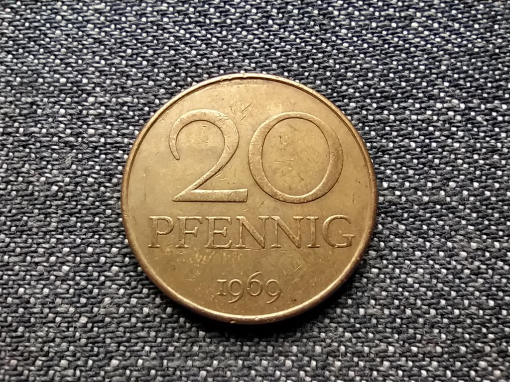Németország NDK (1949-1990) 20 Pfennig 1969