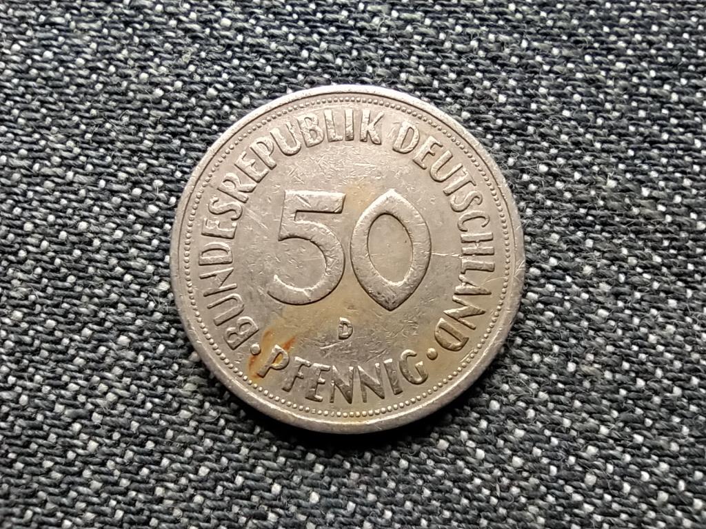 Németország NSZK (1949-1990) 50 Pfennig 1950 D