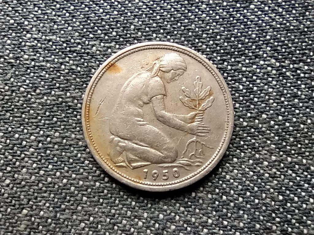 Németország NSZK (1949-1990) 50 Pfennig 1950 D