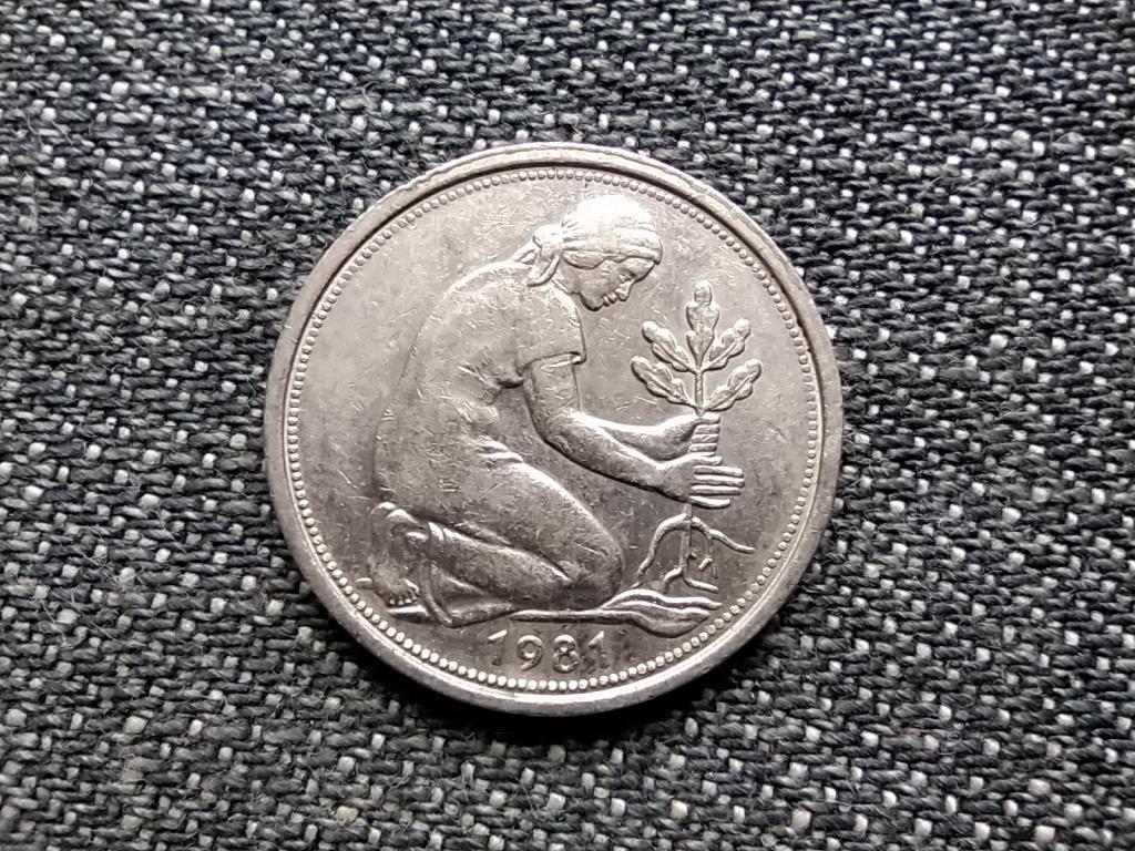 Németország NSZK (1949-1990) 50 Pfennig 1981 F