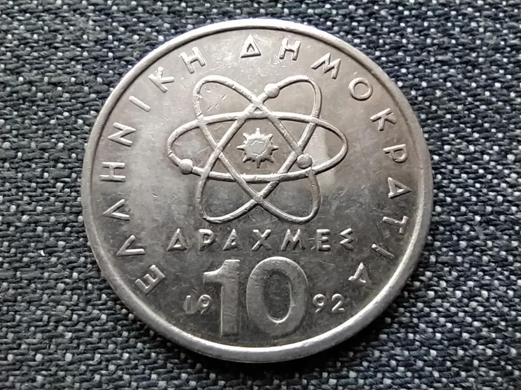 Görögország atom Democritus 10 drachma 1992 