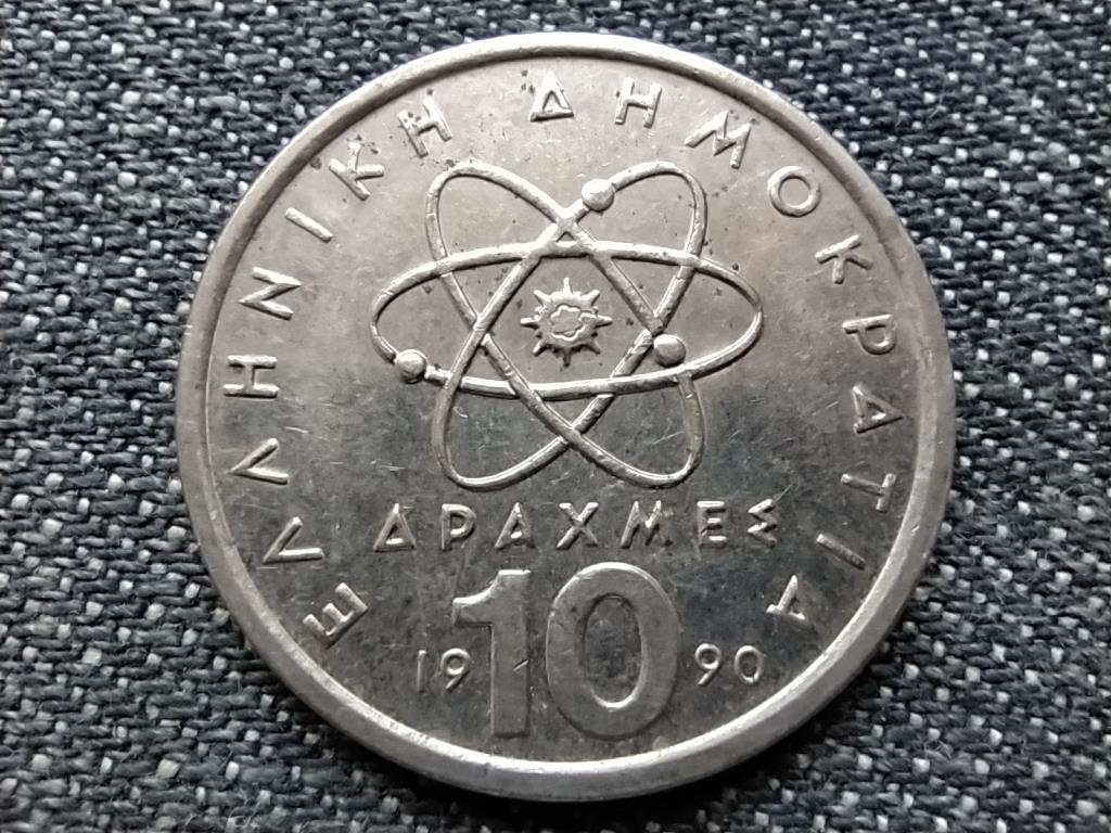 Görögország atom Democritus 10 drachma 1990