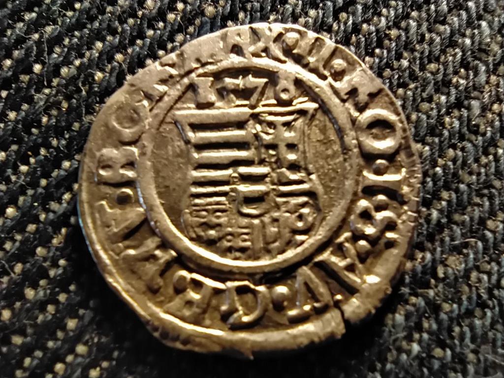 I. Miksa (1564-1576) .438 ezüst 1 Dénár ÉH767 1578 KB