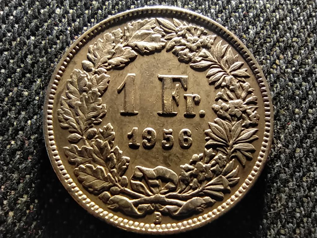 Svájc .835 ezüst 1 Frank 1956 B