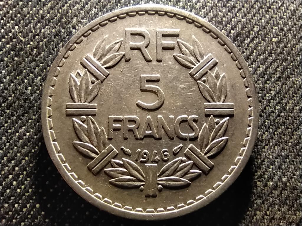 Franciaország Negyedik Köztársaság (1945-1958) 5 frank 1946