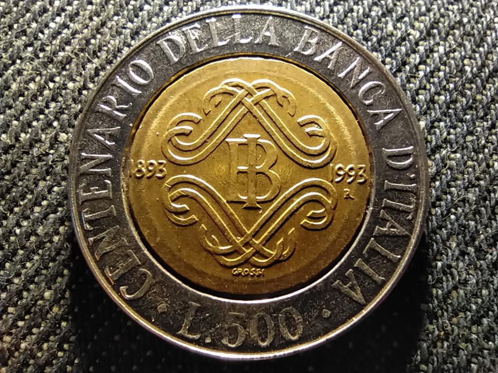 Olaszország 100 éves az olasz bank 500 Líra 1993 R
