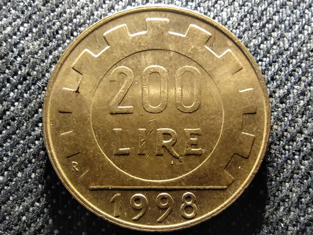 Olaszország Köztársaság (1946-) 200 Líra 1998 R