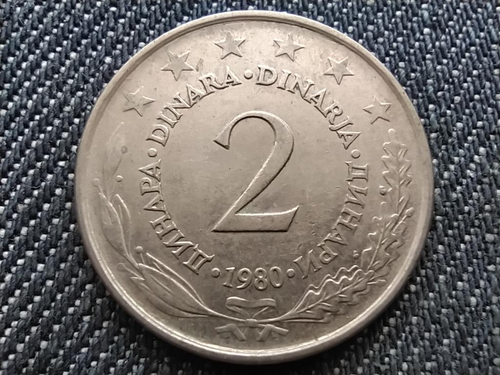 Jugoszlávia 2 Dínár 1980