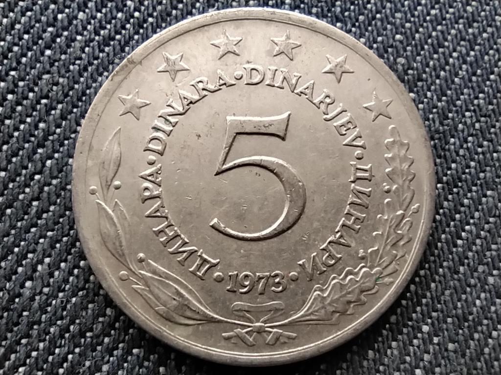Jugoszlávia 5 Dínár 1973