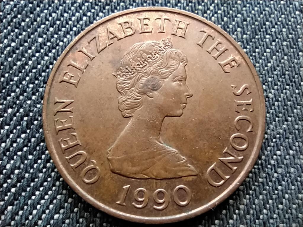Jersey II. Erzsébet St. Helier remetelak 2 penny 1990