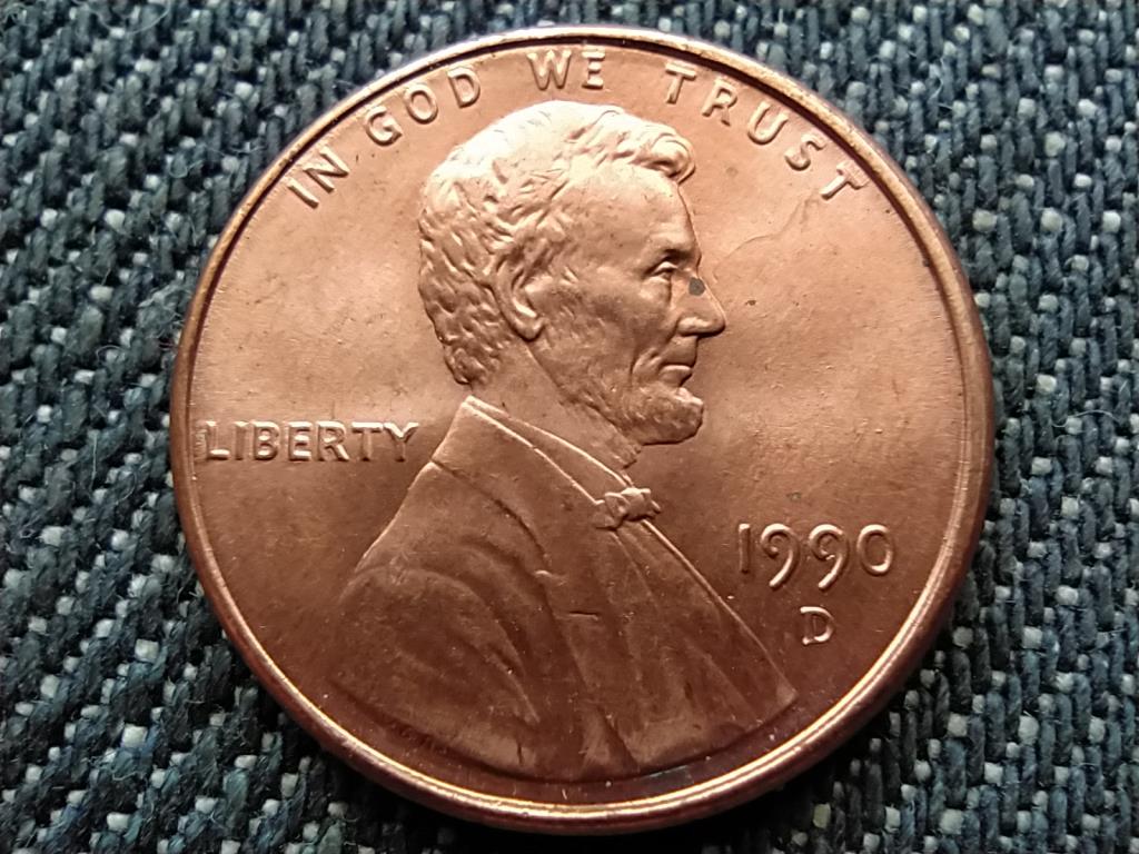 USA Lincoln Emlékmű 1 Cent 1990 D