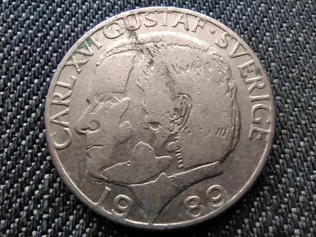Svédország XVI. Károly Gusztáv (1973-) 1 Korona 1989 D