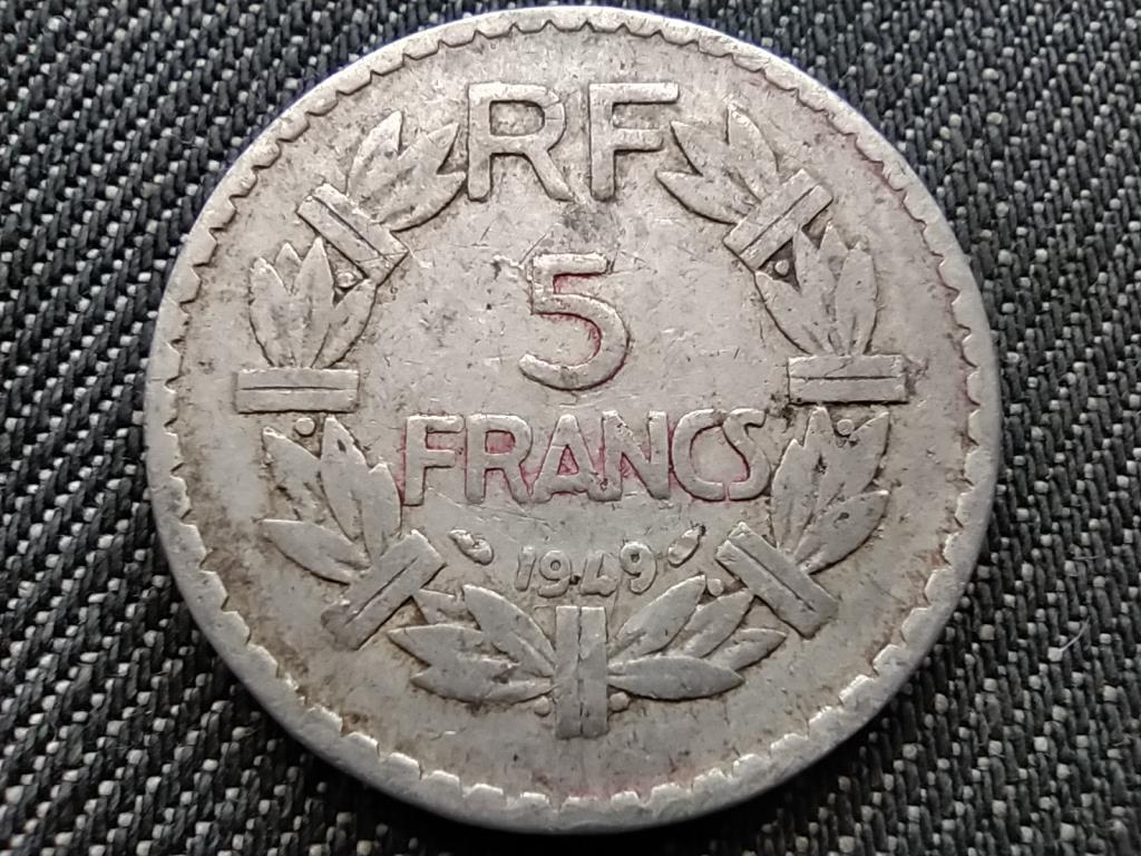 Franciaország Negyedik Köztársaság (1945-1958) 5 frank 1949