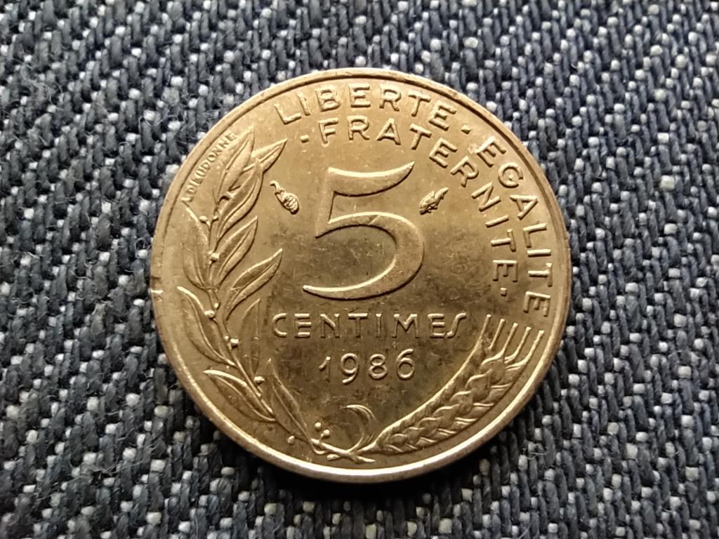Franciaország 5 Centimes 1986