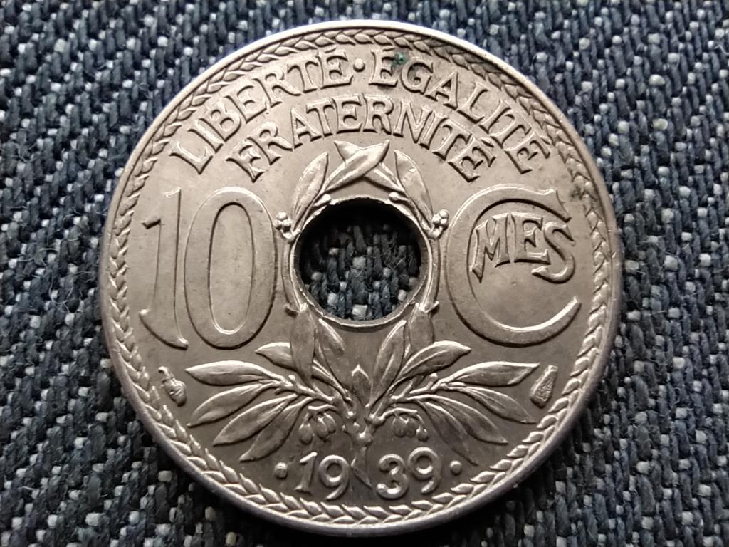 Franciaország Harmadik Köztársaság 10 Centimes 1939