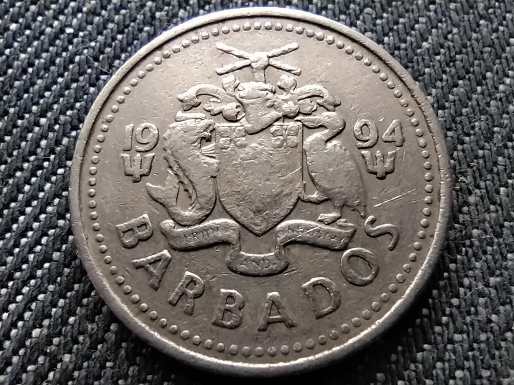 Barbados II. Erzsébet Malom 25 Cent 1994