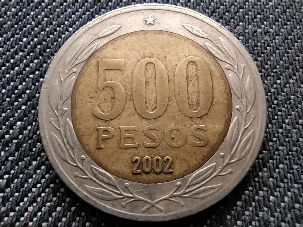 Chile 500 peso 2002 So