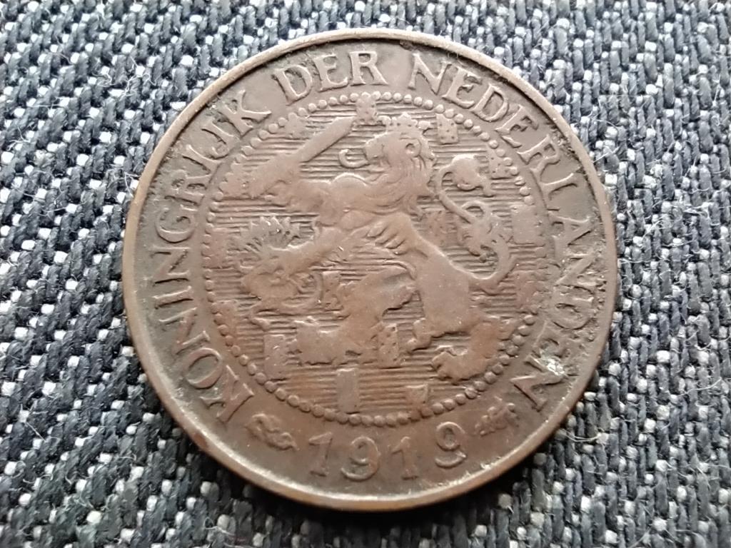 Hollandia I. Vilma (1890-1940 és 1945-1948) 1 Cent 1919