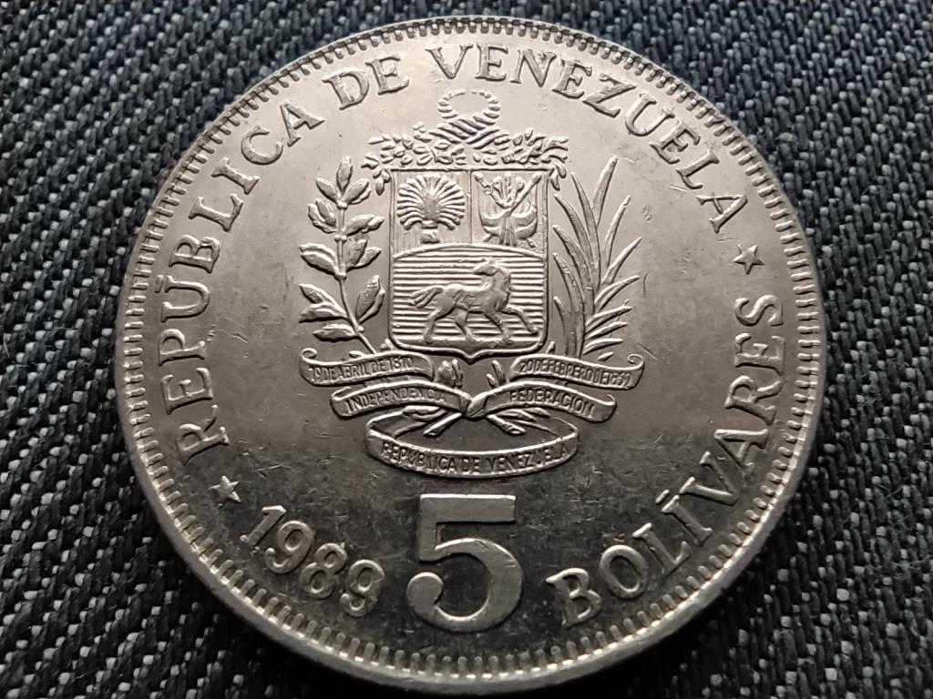 Venezuela 5 bolívar 1989