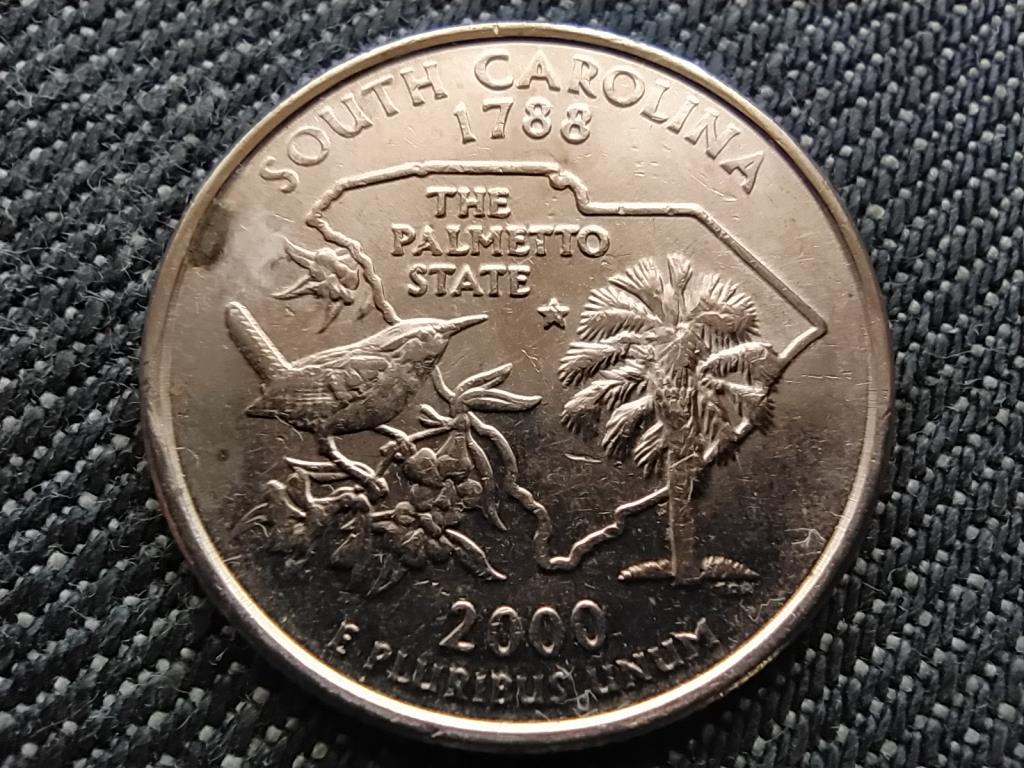 USA 50 State Quarters Dél-Karolina 1/4 Dollár 2000 P