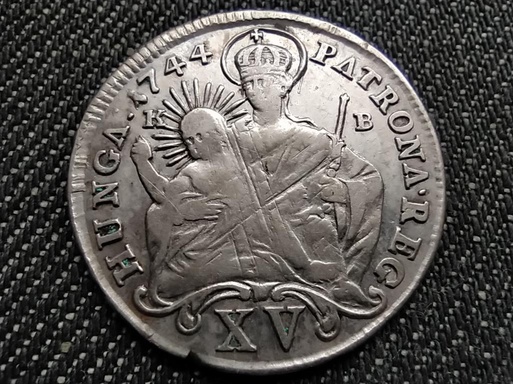 Mária Terézia (1740-1780) ezüst 15 Krajcár 1744 KB