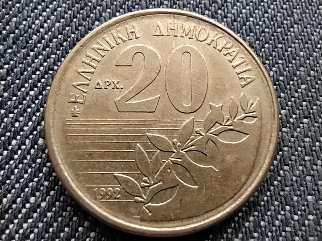 Görögország Dionysios Solomos 20 drachma 1992