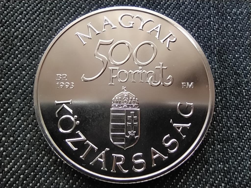 Régi dunai hajók Árpád 1836 .925 ezüst 500 Forint 1993 BP BU