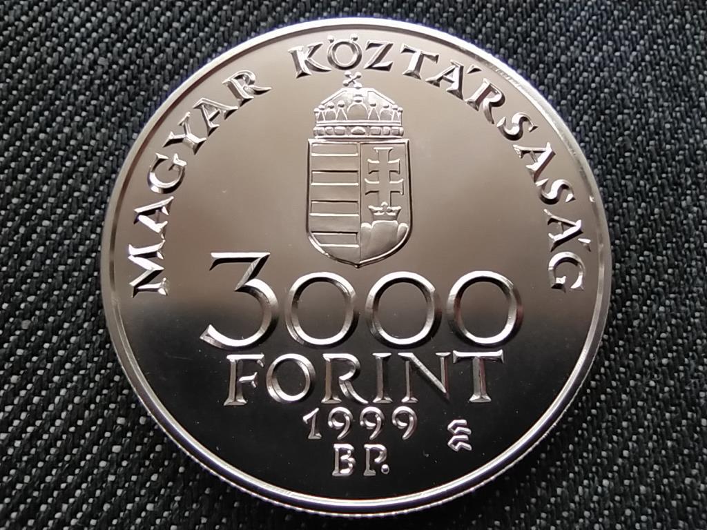 E.C.U. - Integráció az Európai Unióba Szent Gellért ezüst 3000 Forint 1999 BP BU