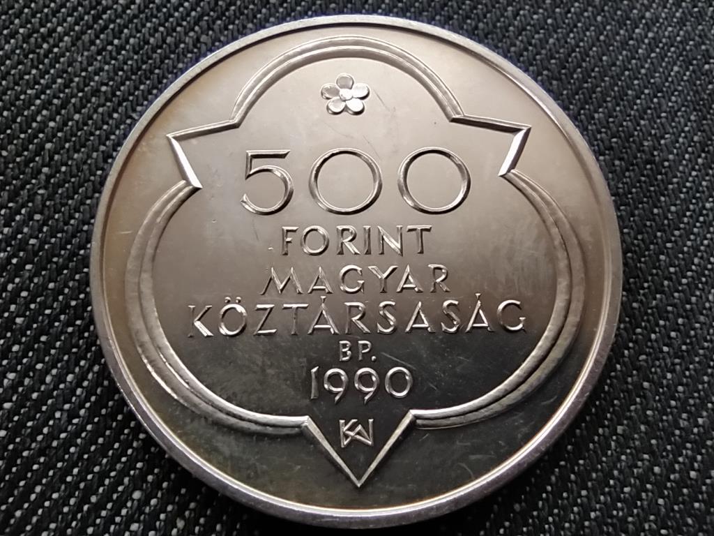 Buda Civitas Regia .900 ezüst 500 Forint 1990 BP BU PATINÁS