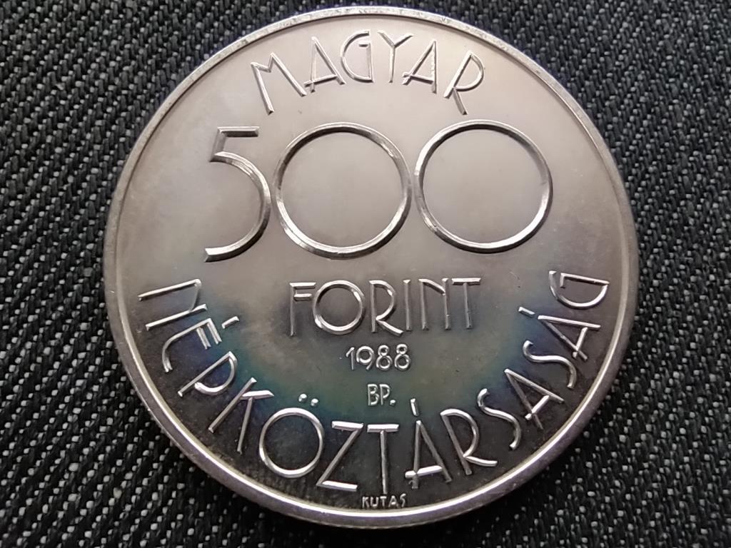 1990-es Labdarúgó VB - Olaszország .900 ezüst 500 Forint 1988 BP BU SZIVÁRVÁNYOS P