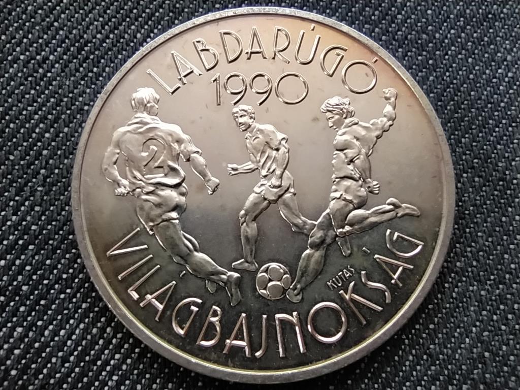 1990-es Labdarúgó VB - Olaszország .900 ezüst 500 Forint 1988 BP BU SZIVÁRVÁNYOS P