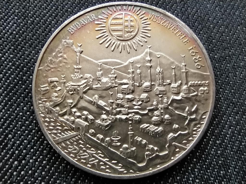 Buda visszafoglalásának 300. évfordulója .900 ezüst 500 Forint 1986 BP BU SZIVÁRVÁ