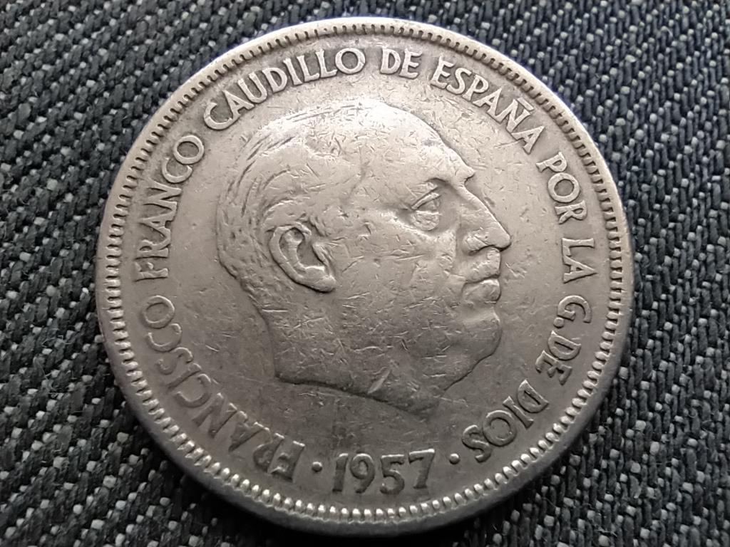 Spanyolország Francisco Franco (1936-1975) 25 Peseta 1957 (1959)