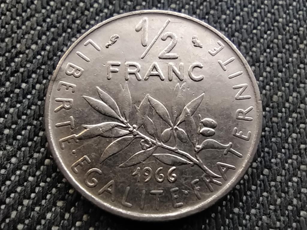 Franciaország 1/2 frank 1966