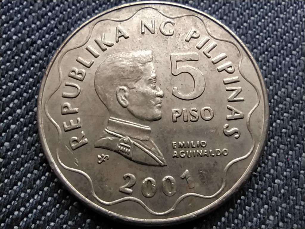 Fülöp-szigetek Emilio Aguinaldo 5 peso 2001 BSP
