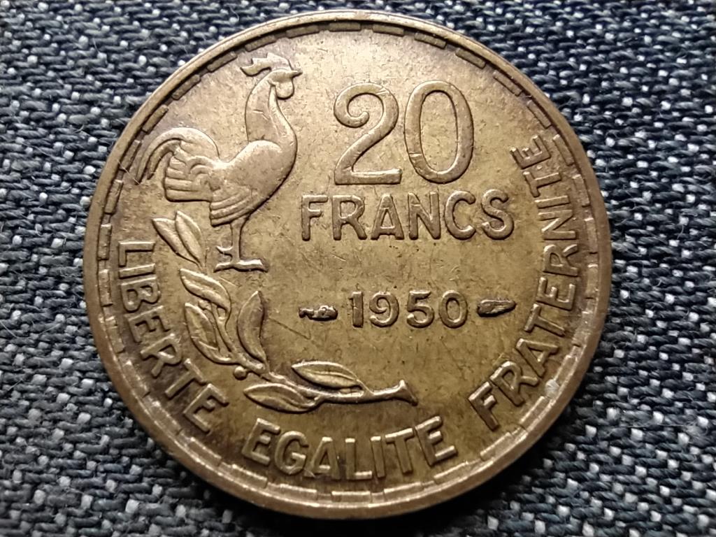 Franciaország Negyedik Köztársaság (1945-1958) 20 frank 1950