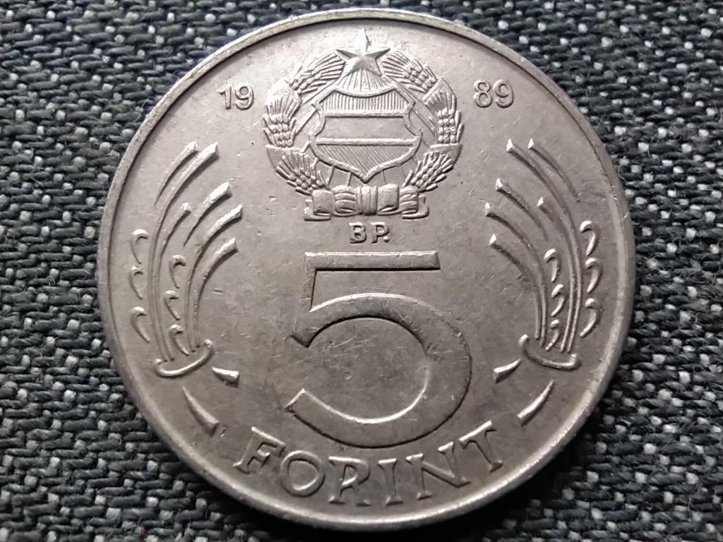 Népköztársaság (1949-1989) 5 Forint 1989 BP