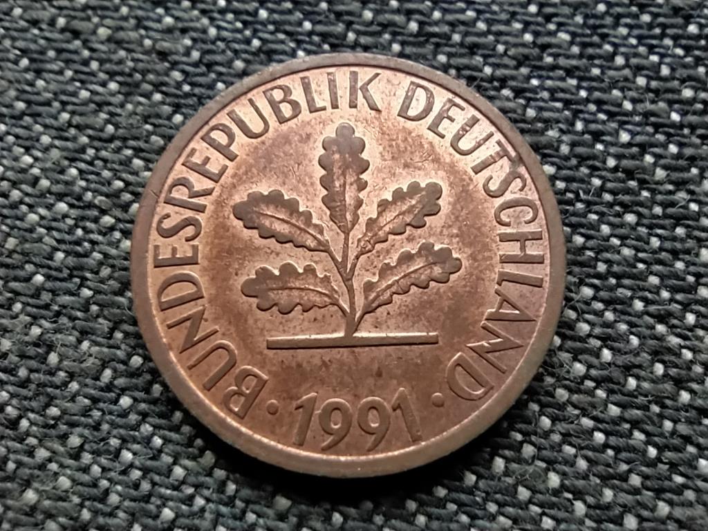 Németország 1 Pfennig 1991 G