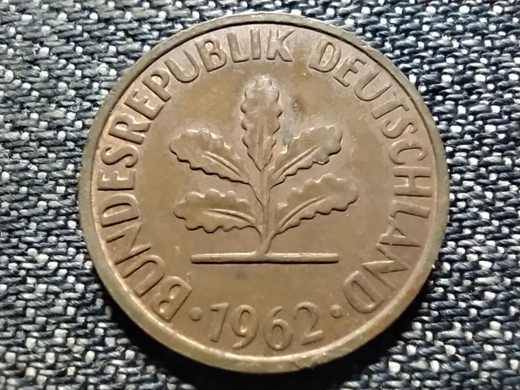 Németország NSZK (1949-1990) 2 Pfennig 1962 J