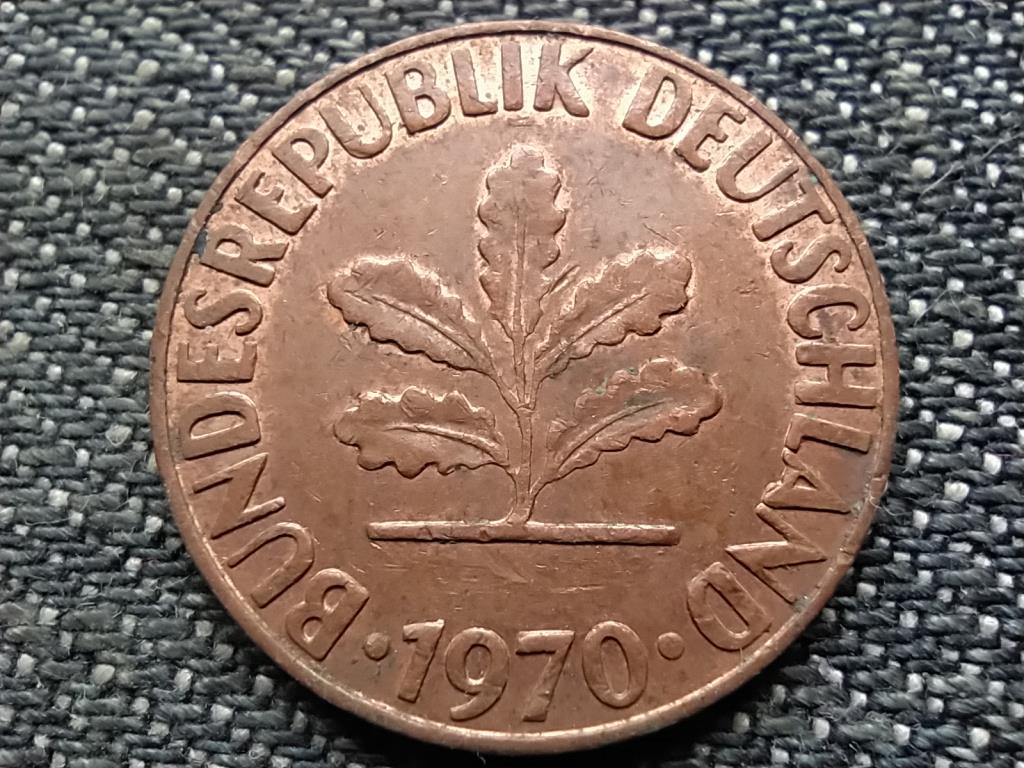 Németország NSZK (1949-1990) 2 Pfennig 1970 J