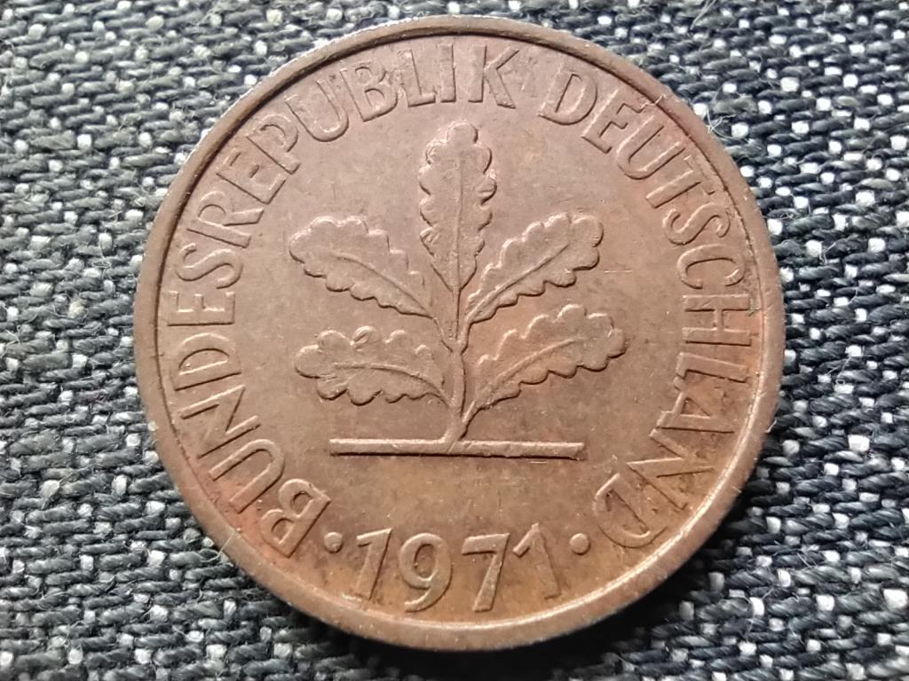 Németország NSZK (1949-1990) 2 Pfennig 1971 F