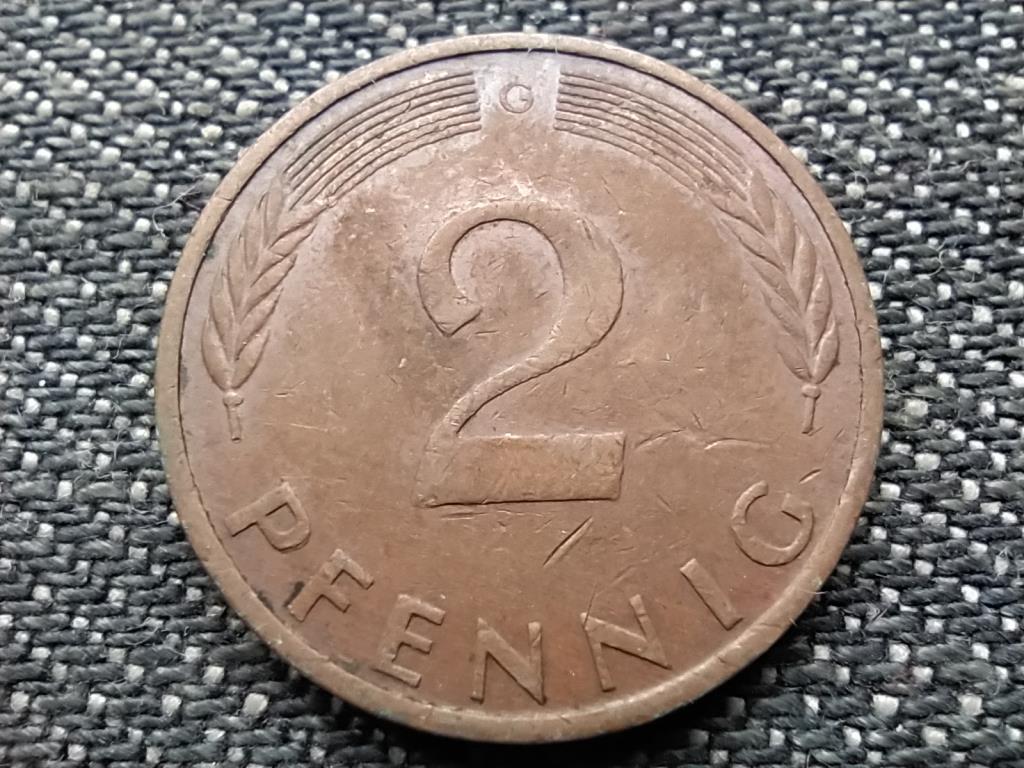 Németország NSZK (1949-1990) 2 Pfennig 1976 G