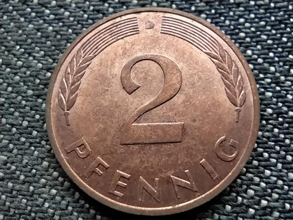 Németország 2 Pfennig 1991 D
