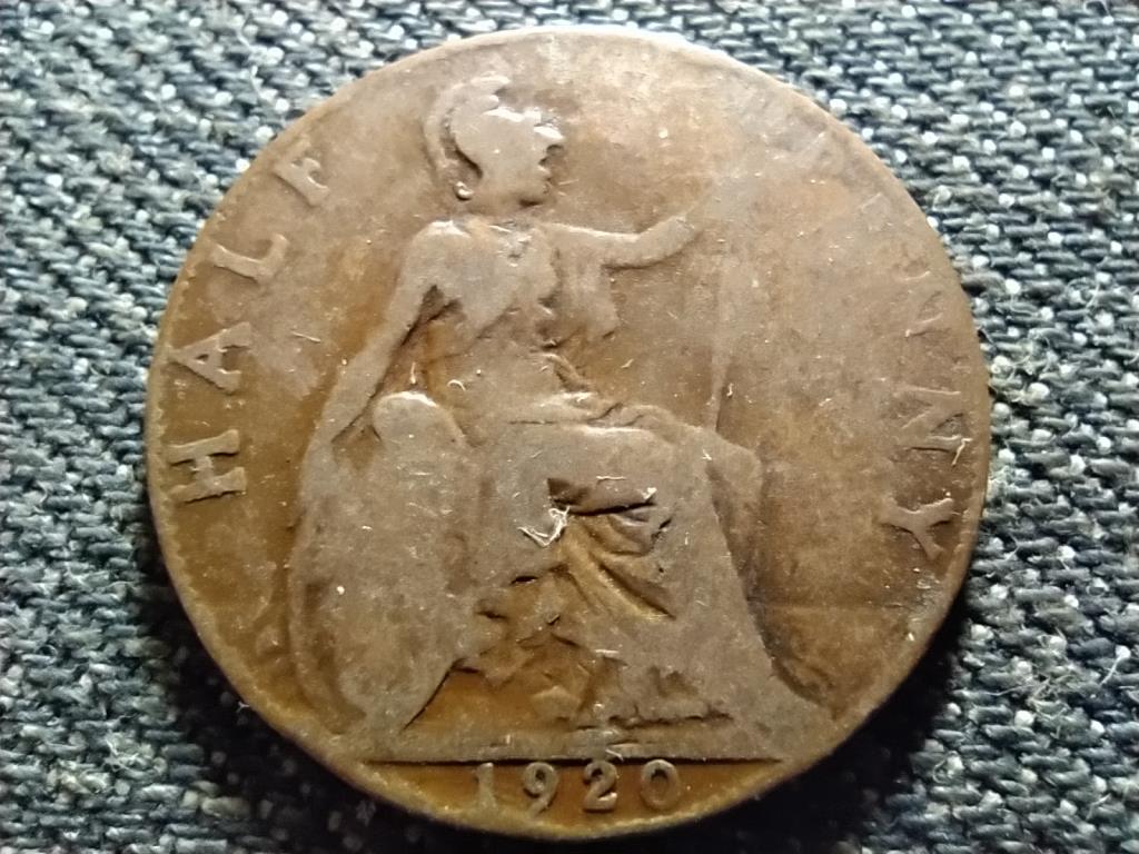 Anglia V. György bronz 1/2 Penny 1920
