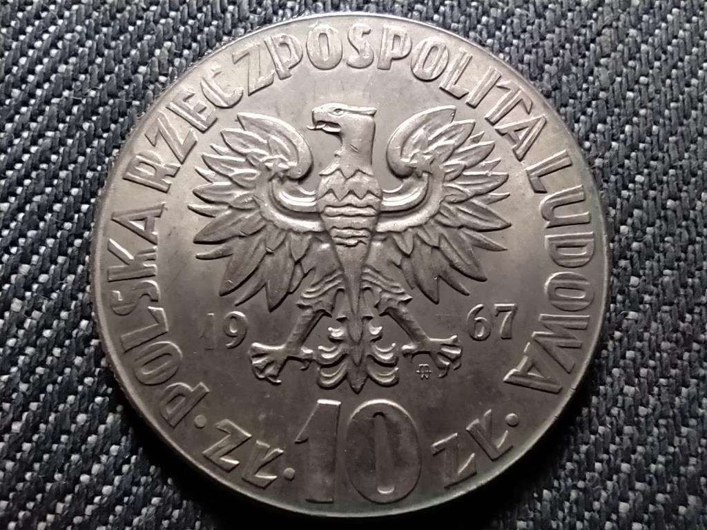 Poland 10 Zlotych Coin Mikolaj Kopernik 1967 MW