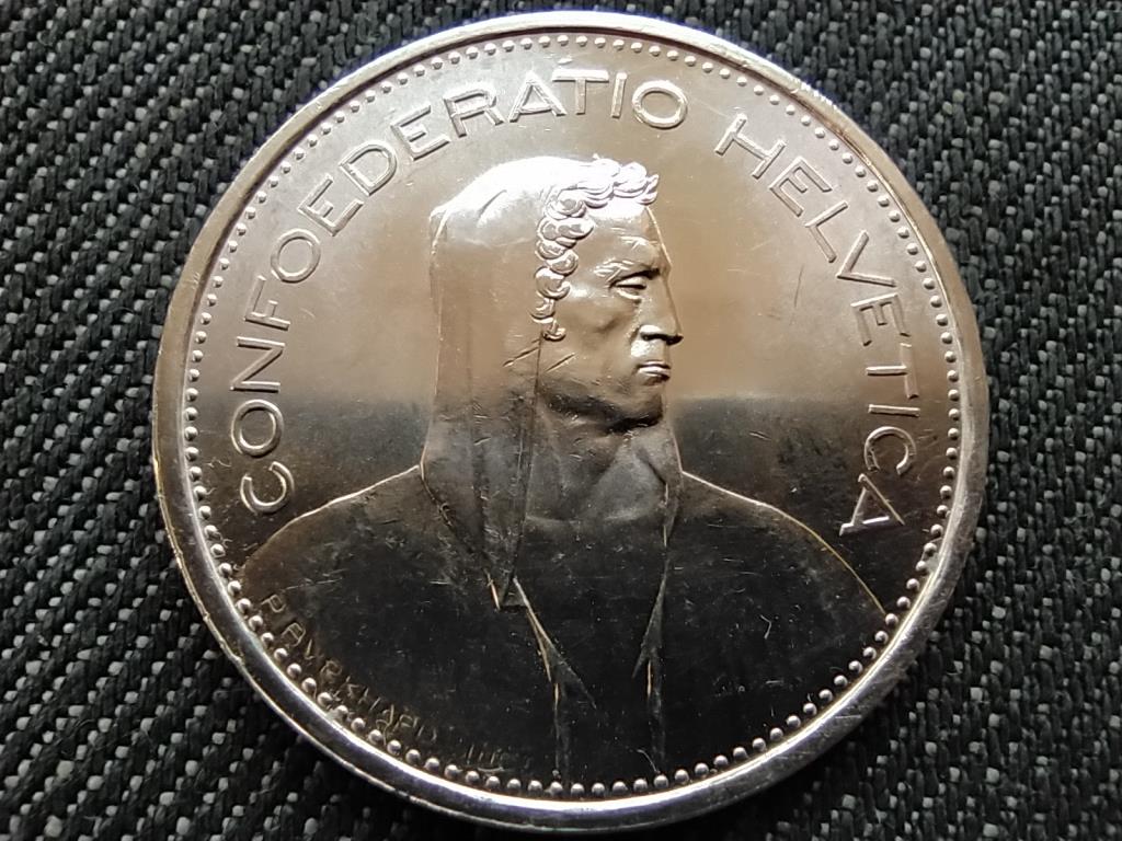 Svájc extra szép .835 ezüst 5 Frank 1966 B