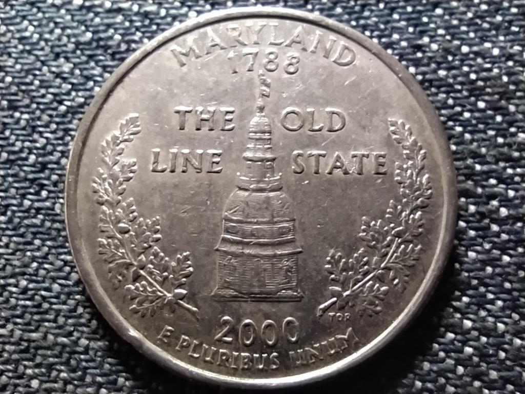 USA 50 State Quarters Maryland 1/4 Dollár 2000 P