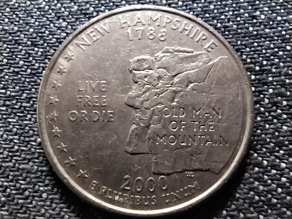 USA 50 State Quarters New Hampshire 1/4 Dollár 2000 P