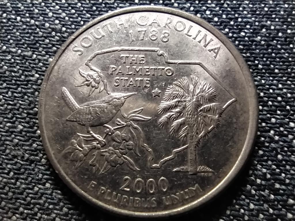 USA 50 State Quarters Dél-Karolina 1/4 Dollár 2000 D